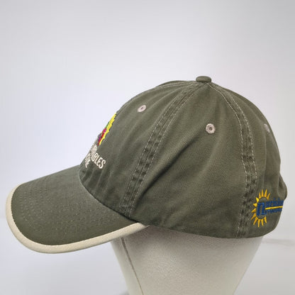 Green Baseball Cap One Size Eat Fruits Vegetables Active Strapback Hat Contrast