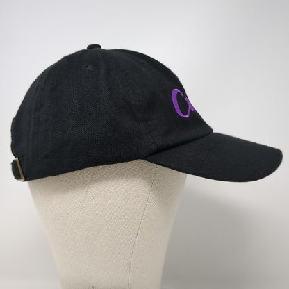 Curves Baseball Cap Black Purple One Size Slideback Fitness Gym Workout Hat