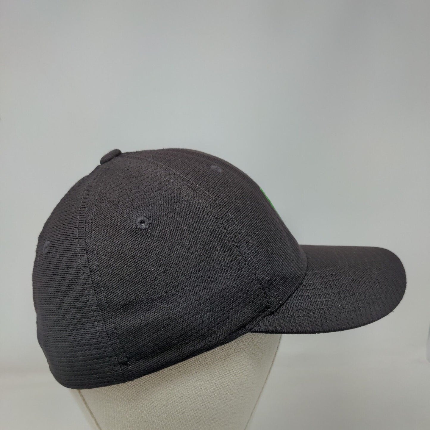 Ecoshield Fitted Hat Black One Size Flexfit Vented Holes 6 Panel Yupoong