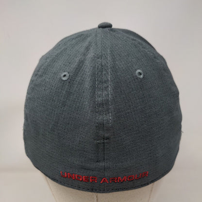 Under Armour Freedom Blitzing Fitted Hat Gray L/XL Pro Fit Embroidered