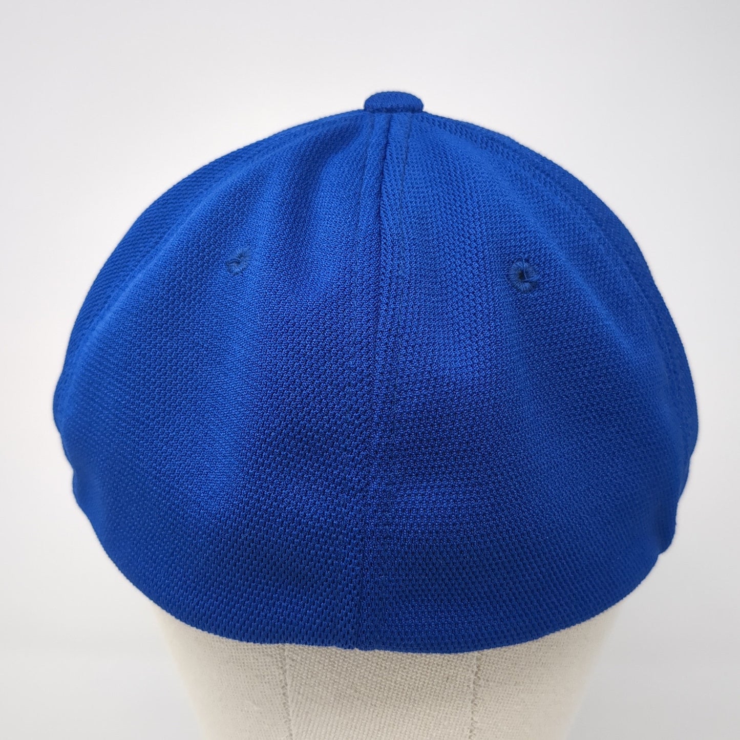 Wonder Fitted Hat Blue XL Flexfit Stretch Embroidered Logo Yupoong