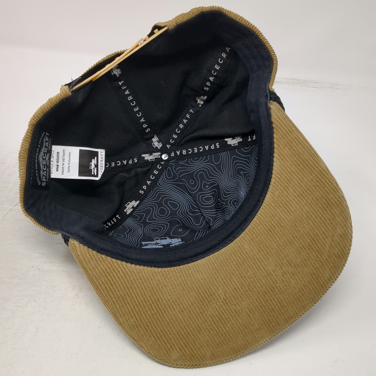Spacecraft 5 Panel Brown Hat One Size Corduroy Rope Snapback North West Ada