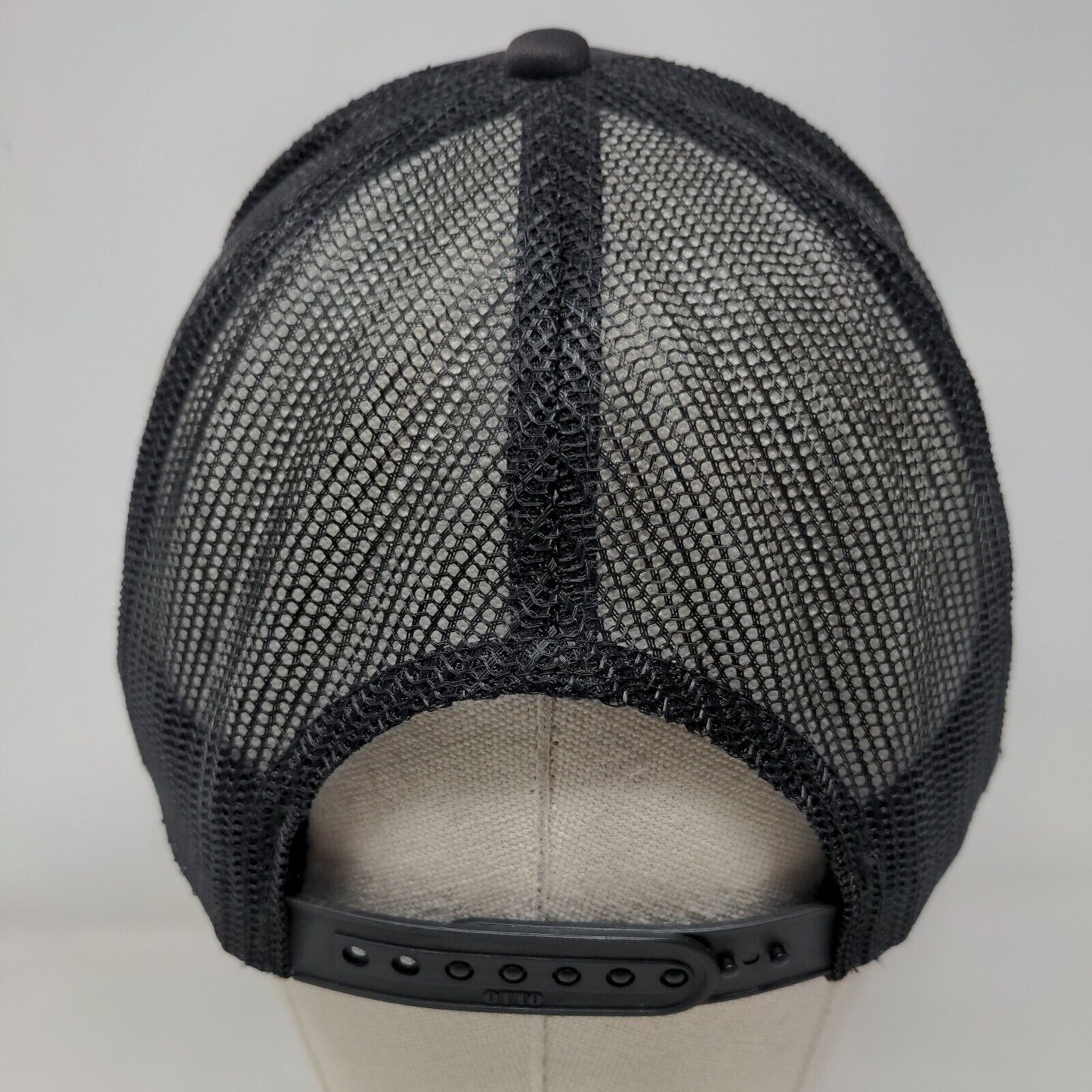 URLND Snapback Trucker Hat Black OSFM Adjustable Mesh Back Rope Otto Collection