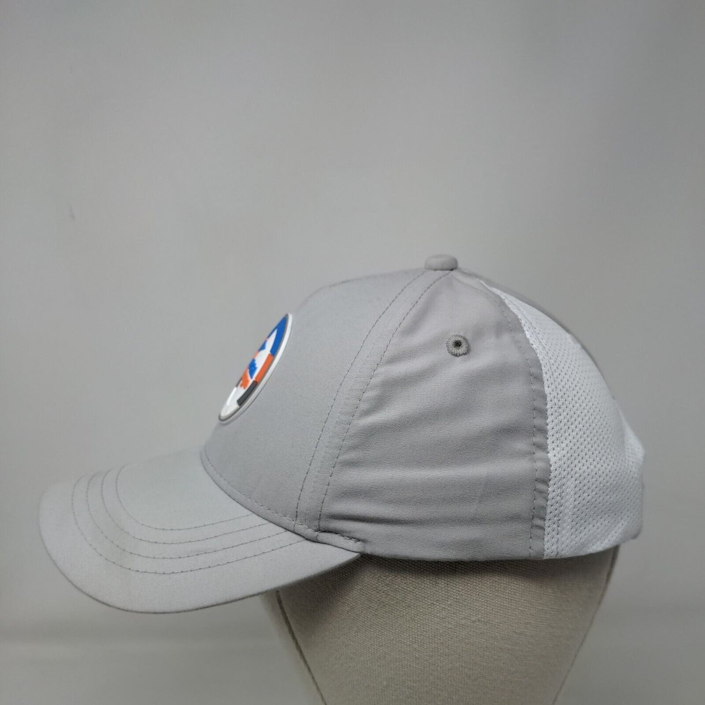 PGA Jr. League Kids Strapback Golf Hat Gray Ages 5-12 Adjustable Breathable Mesh
