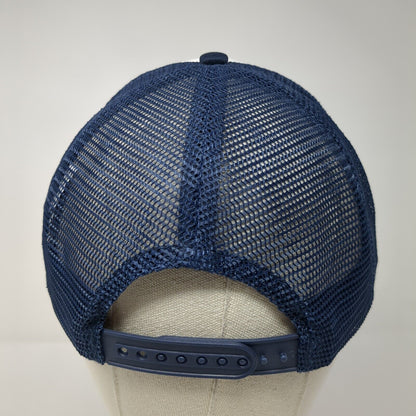 Functional 45 Training Snapback Trucker Hat Blue One Size Adjustable Mesh Back