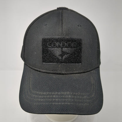 Condor Warrior Fitted Hat Black L/XL Stretch Solid 6 Panel Outdoor
