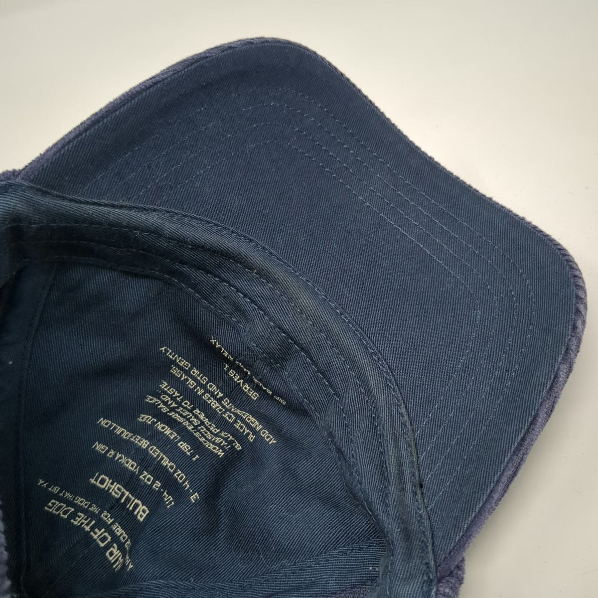 Tommy Bahama Baseball Cap Blue One Size Corduroy Silk Cotton Relax Slideback Hat