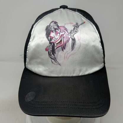 Disney Store Cruella de Vil 101 Dalmatians 5 Panel Black Hat One Size Polyester
