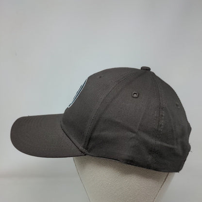 B Logo Strapback Hat Gray OSFM Adjustable Embroidered 6 Panel Hit Wear