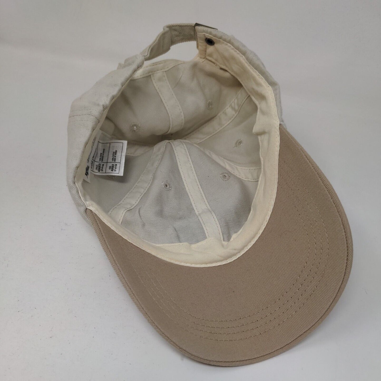 Animal Kingdom Adult Slideback Hat Tan 57-61 Adjustable 6 Panel Disney Parks