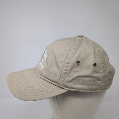 Royal Oaks Slideback Baseball Cap Brown One Size Adjustable Embroidered Ivory