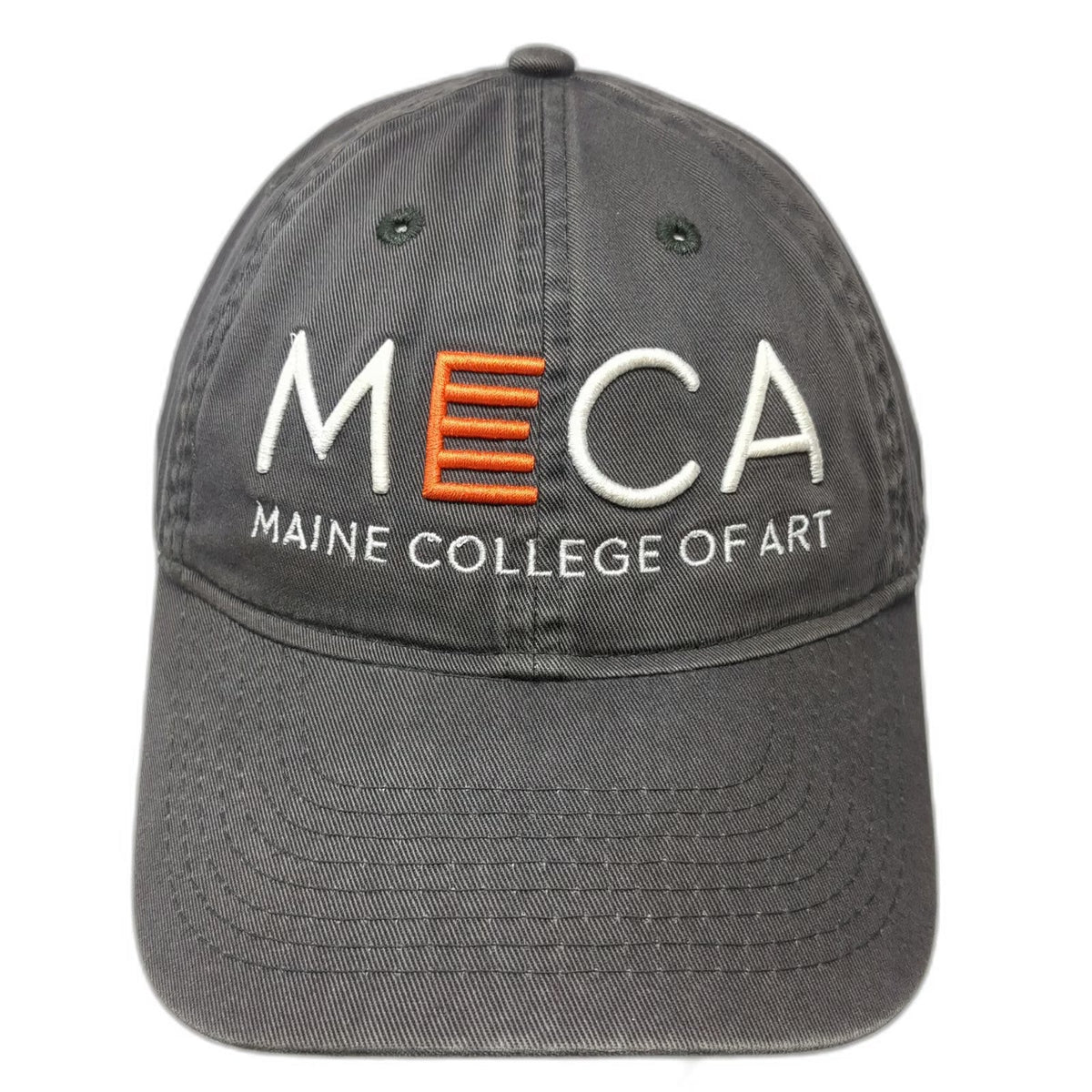 Legacy Maine College of Art MECA Gray Baseball Cap One Size Slideback Hat Logo