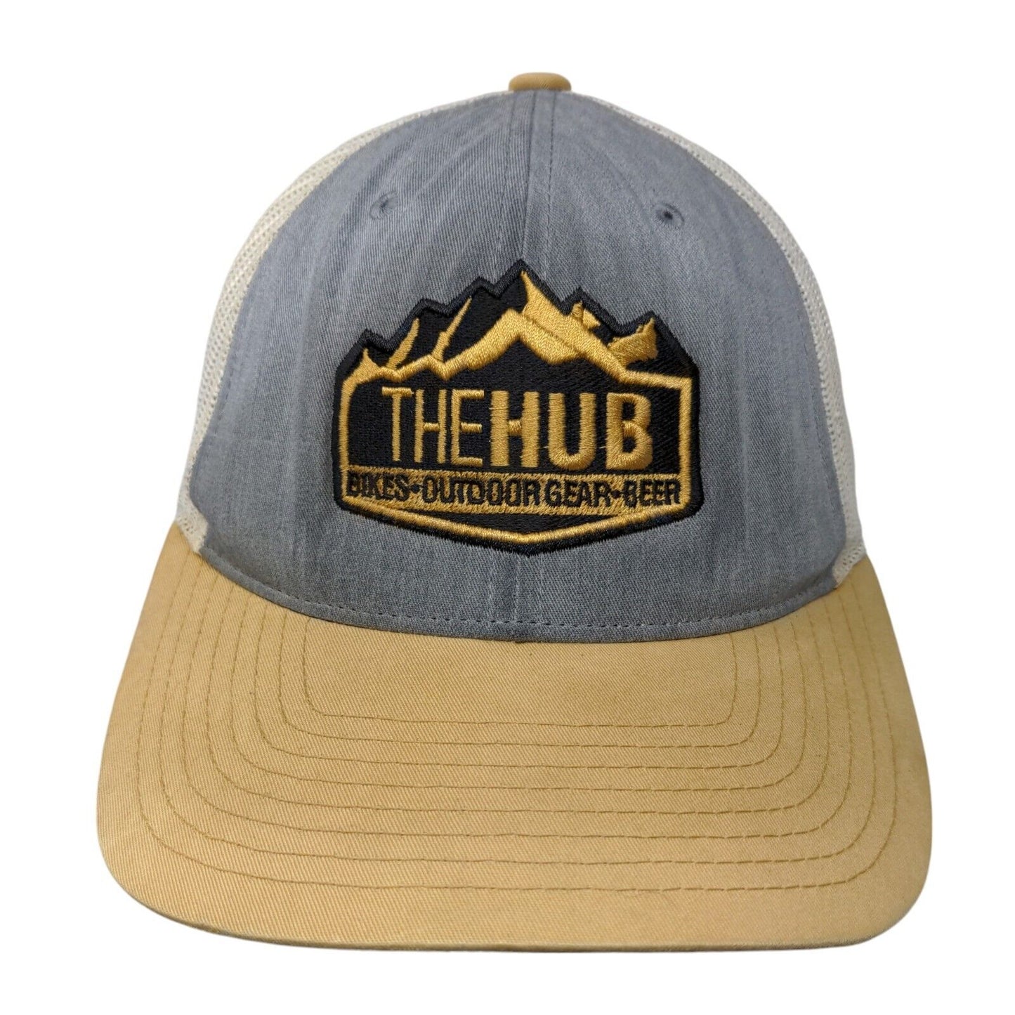 The Hub Snapback Mesh Back Trucker Hat Multi M/L Embroidered Richardson