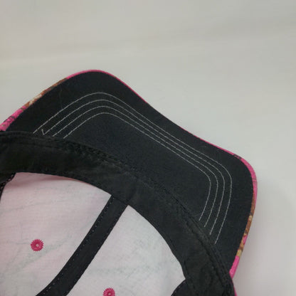 Signatures Strapback Hat Pink Camo OSFM Adjustable 6 Panel Vent Holes