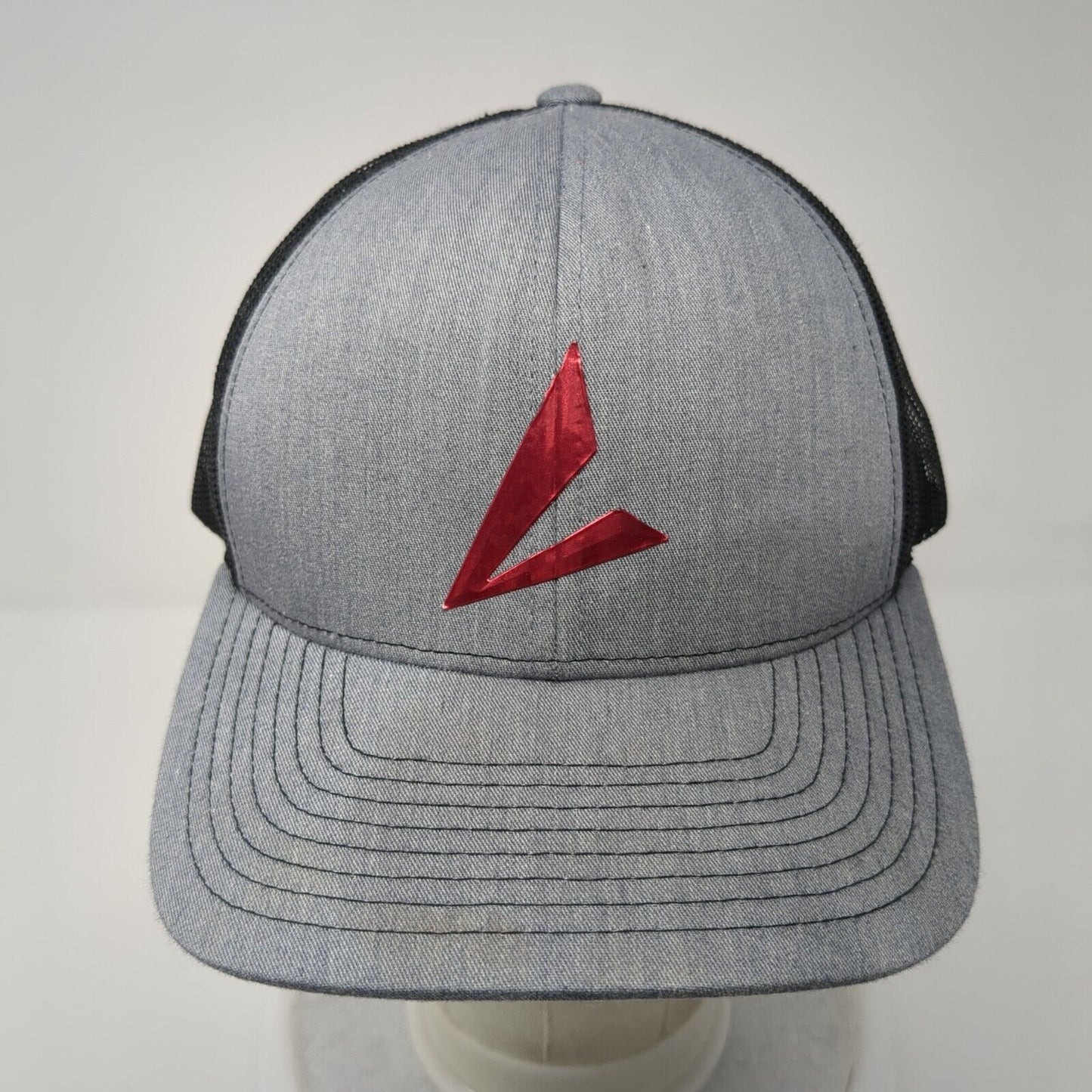 Pacific Headwear Snapback Trucker Hat Gray One Size Adjustable Mesh Back