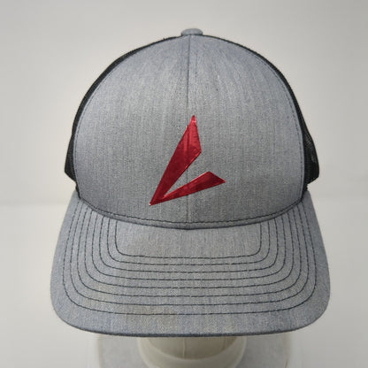 Pacific Headwear Snapback Trucker Hat Gray One Size Adjustable Mesh Back
