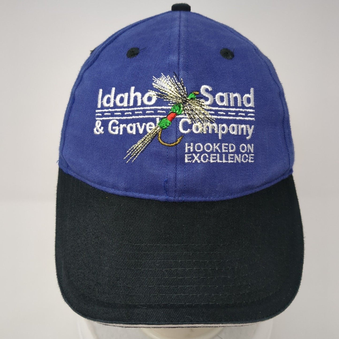 Idaho Sand & Gravel Co Slideback Hat Blue One Size Colorblock 6 Panel