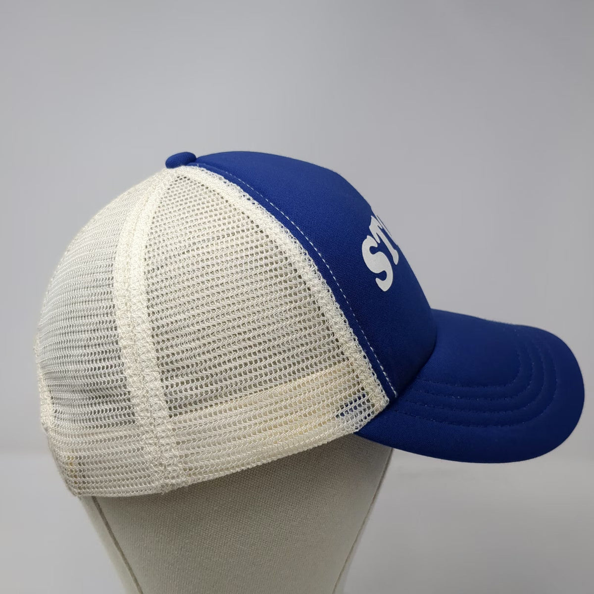 Billabong Trucker Hat Blue One Size Stoked Graphic Mesh Back Snapback Surf Cap