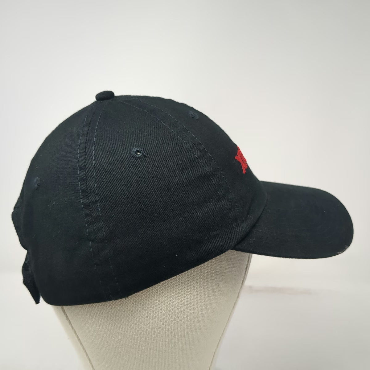 KC Baseball Cap Hat Black One Size XPO Logistics Embroidered Strapback Cotton