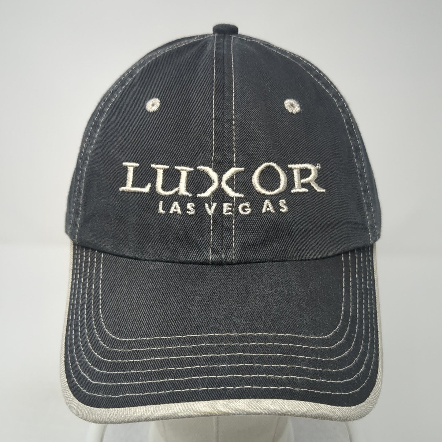 Luxor Las Vegas Strapback Baseball Cap Black One Size Adjustable Embroidered
