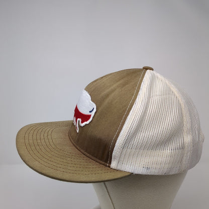 Texas Buffalo Snapback Trucker Hat Brown OS Adjustable Mesh Back Classic Yupoong