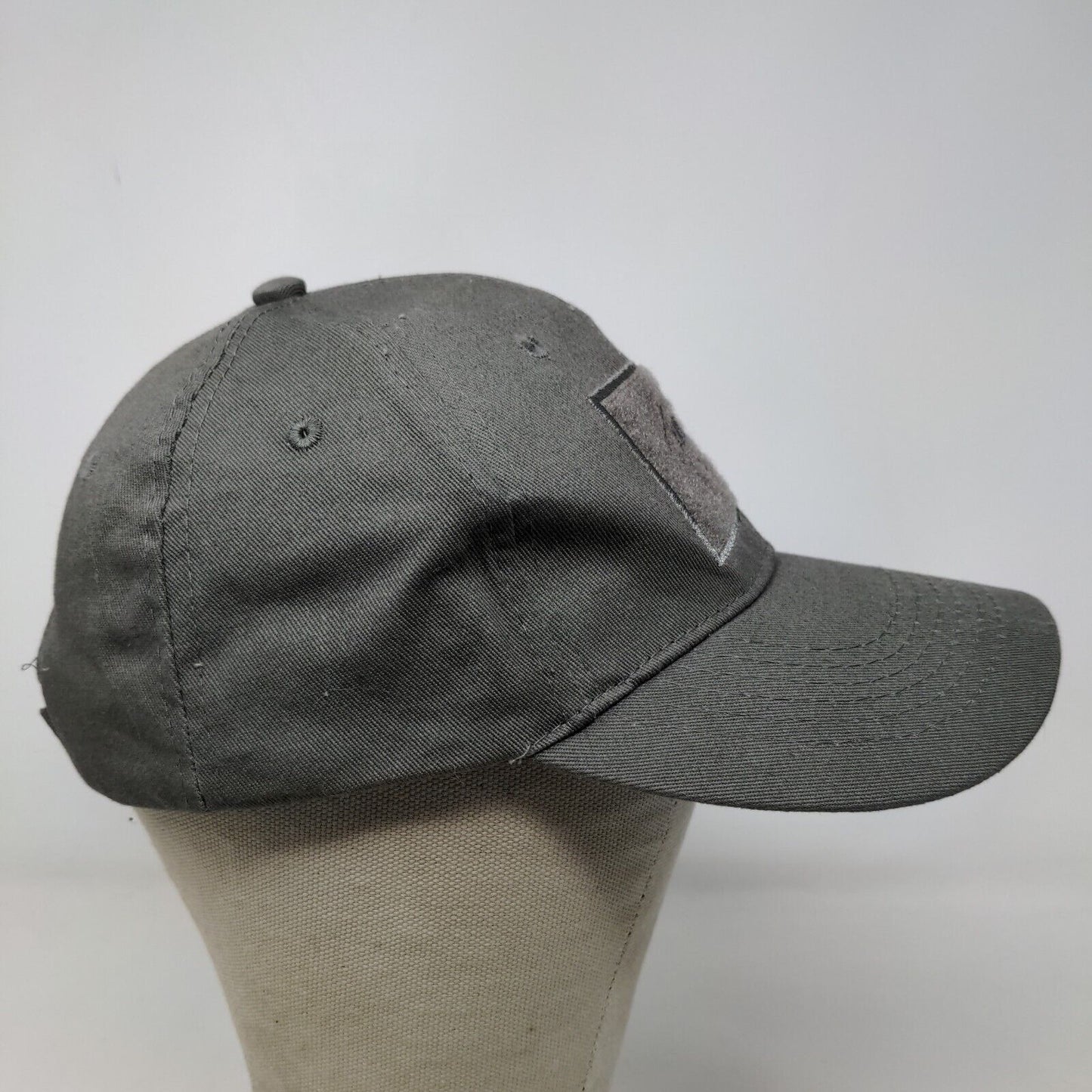 TacPack Men's Strapback Hat Gray Size OSFM Embroidered Parachute Logo