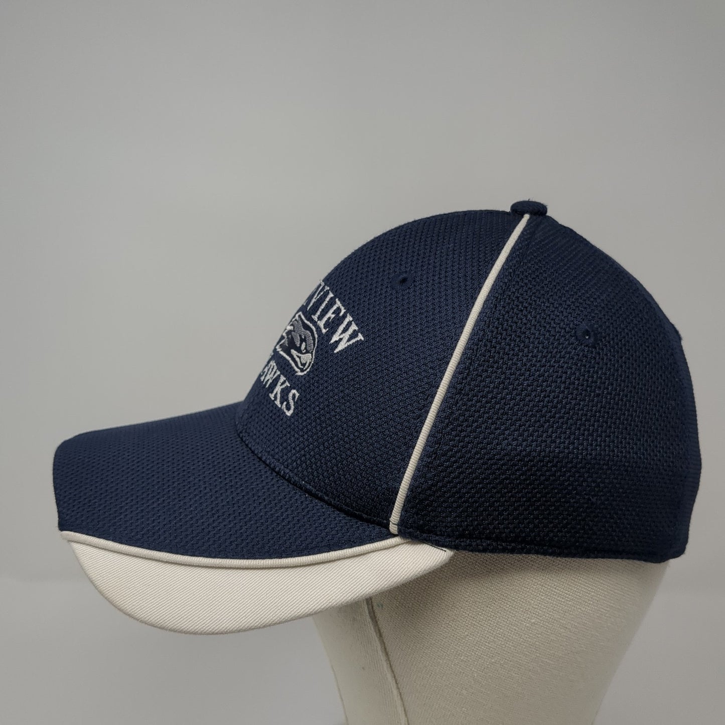 Skyview Hawks Fitted Hat Blue Medium Embroidered New Era 39Thirty