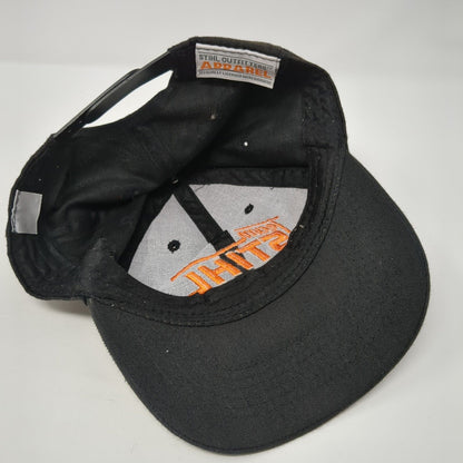 Team Stihl Snapback Hat Black One Size Embroidered Solid Vent Holes