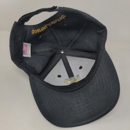 Leadership Excellence Strapback Hat Black OSFA Embroidered 6 Panel