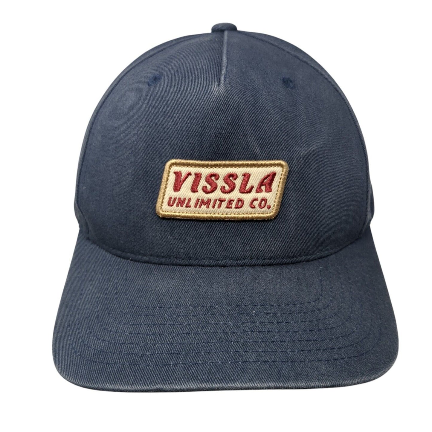 Vissla Unlimited Co. Patch Snapback Hat Blue One Size Adjustable
