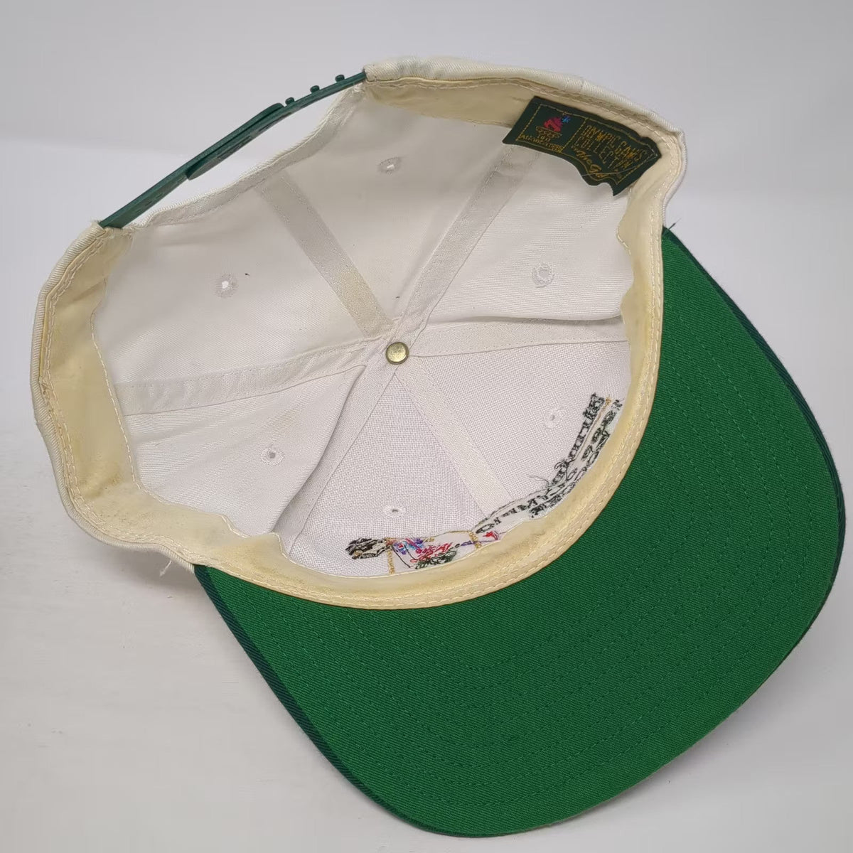 The Game Birmingham 1996 Olympic Soccer Atlanta Hat White Green Snapback OSFA