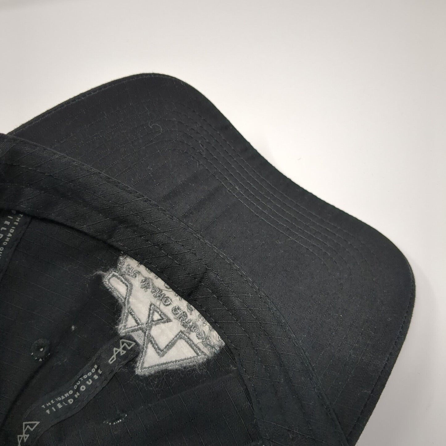 The Idaho Outdoor Fieldhouse Strapback Hat Black One Size Embroidered