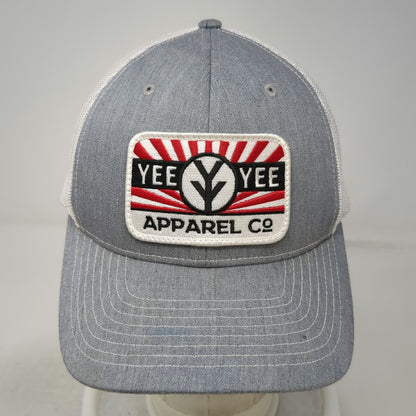 Richardson Trucker Hat Gray One Size Yee Yee Apparel Co Patch Mesh Snapback