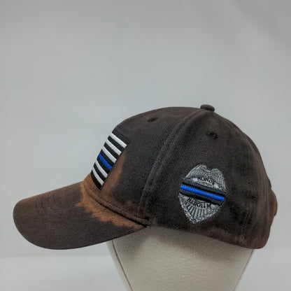 American Flag Honor Heroism Slideback Hat Black OSFA Patriotic Eagle Emblems