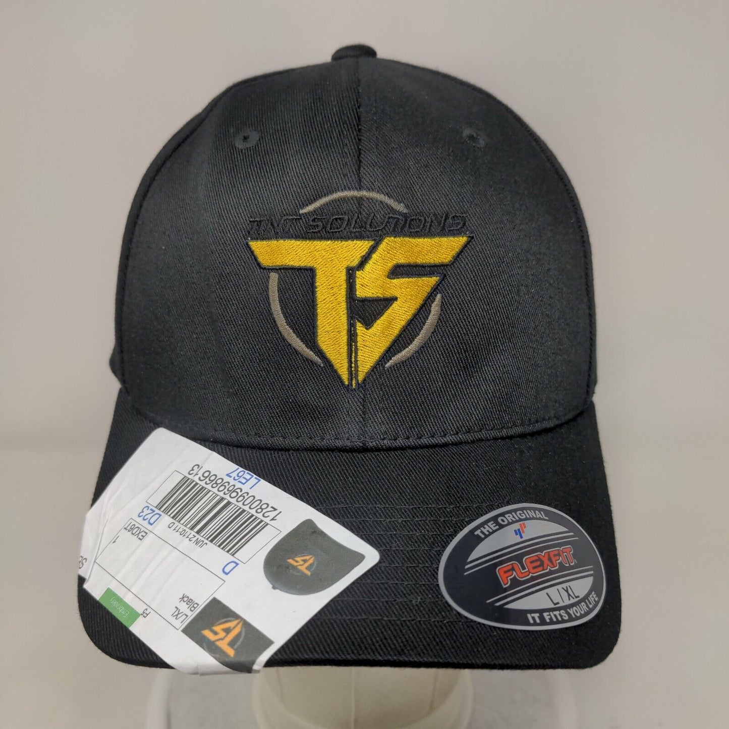 Tint Solutions Fitted Hat Black Large-XL Embroidered Flexfit Yupoong