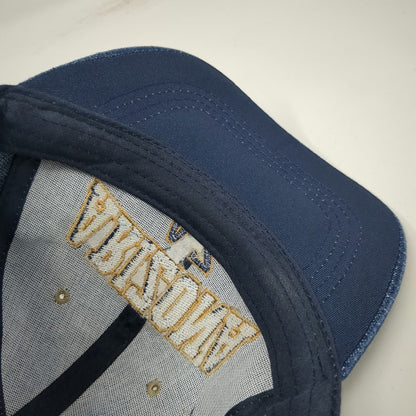 Arizona AZ Blue Gold Denim Baseball Cap Hat One Size Adjustable Embroidery