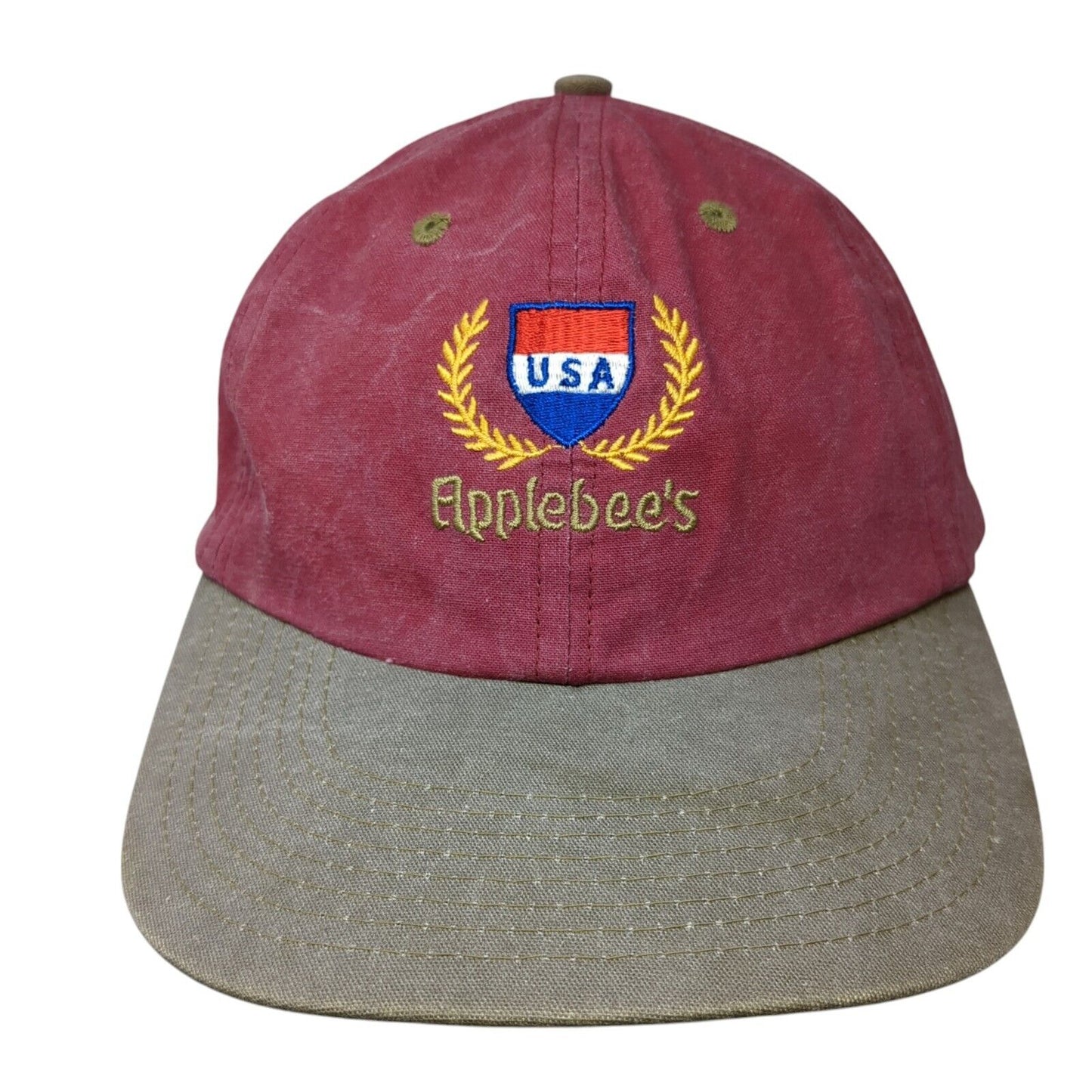 Applebee's USA Slideback Hat Multi One Size Adjustable Colorblock