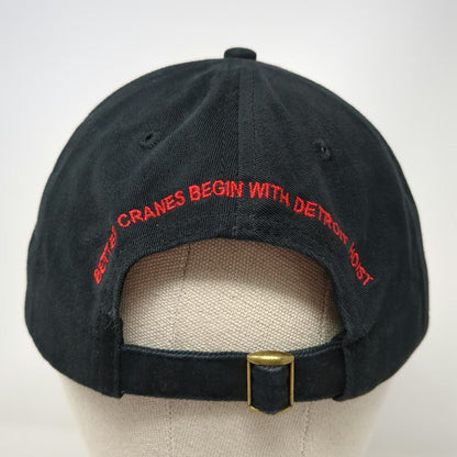 Detroit Hoist Baseball Cap Black One Size Slideback Detroit Michigan Cranes Hat