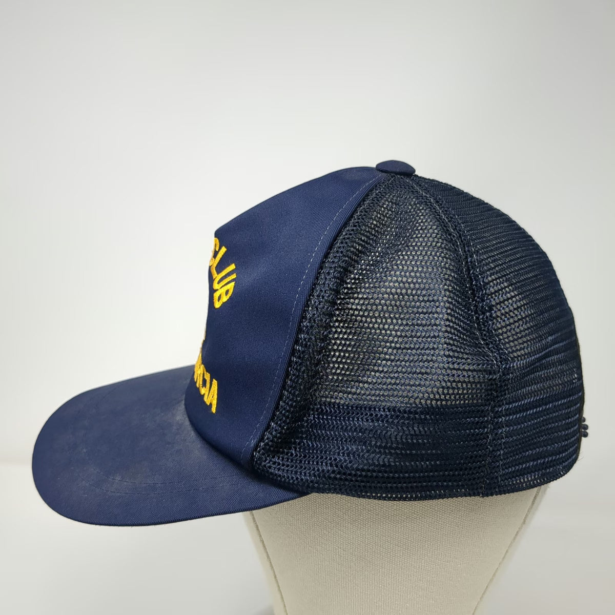 Brit Club Diego Garcia Blue Trucker Hat One Size Snapback Union Jack Flag Mesh