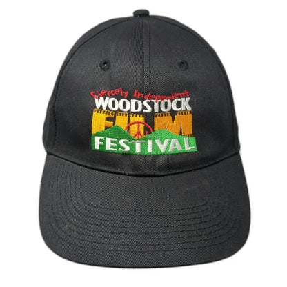 Heat Baseball Cap Black One Size Woodstock Film Festival Peace Strapback Hat