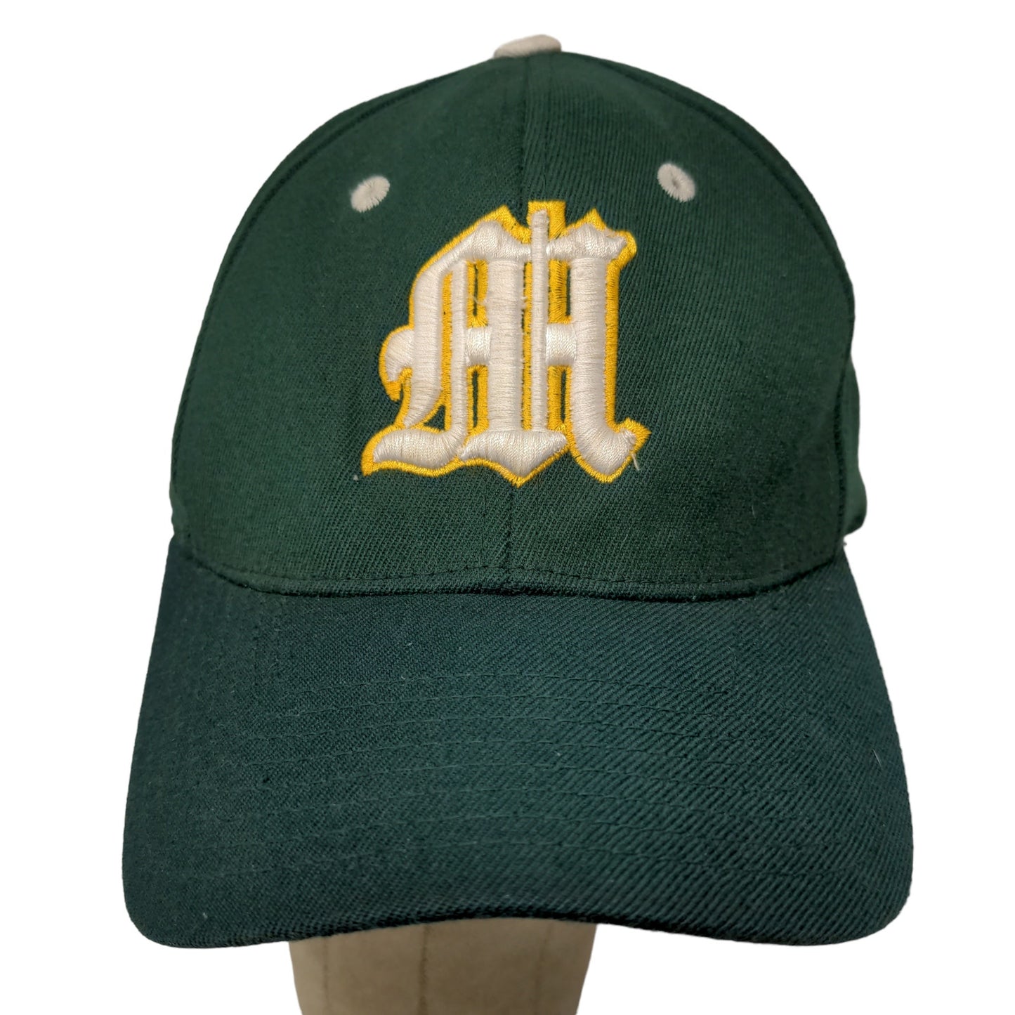 Pacific Headwear Men's Fitted Hat Green Size M-XL 7 3/8 - 8 Embroidered Logo