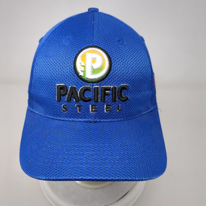 Pacific Steel Idaho Falls ID Strapback Hat Blue One Size Embroidered