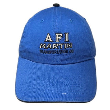 Global Headwear Sourcing Baseball Cap Blue OSFM AFI Martin Transportation Co Hat