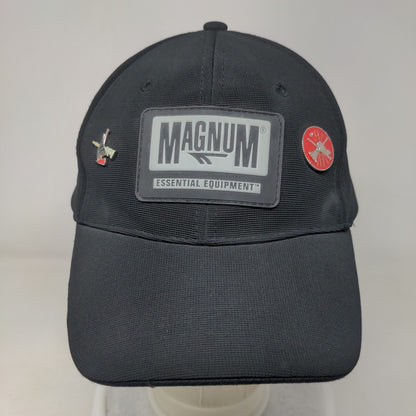 Magnum Essential Equipment Strapback Hat Black OSFA Adjustable 6 Panel