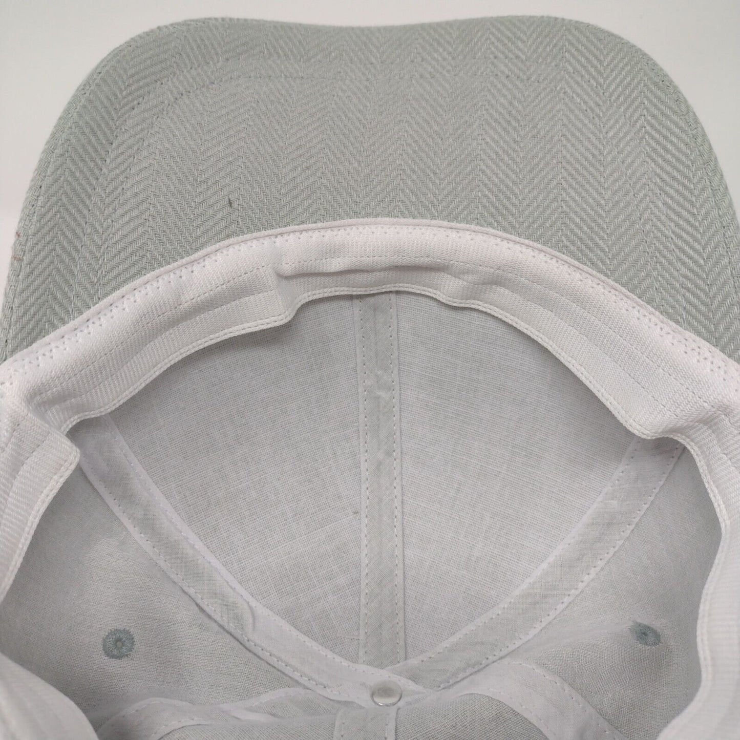 August Hat Company Stretch Fitted Hat Gray OSFA Herringbone Bow Knot