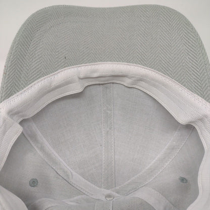 August Hat Company Stretch Fitted Hat Gray OSFA Herringbone Bow Knot