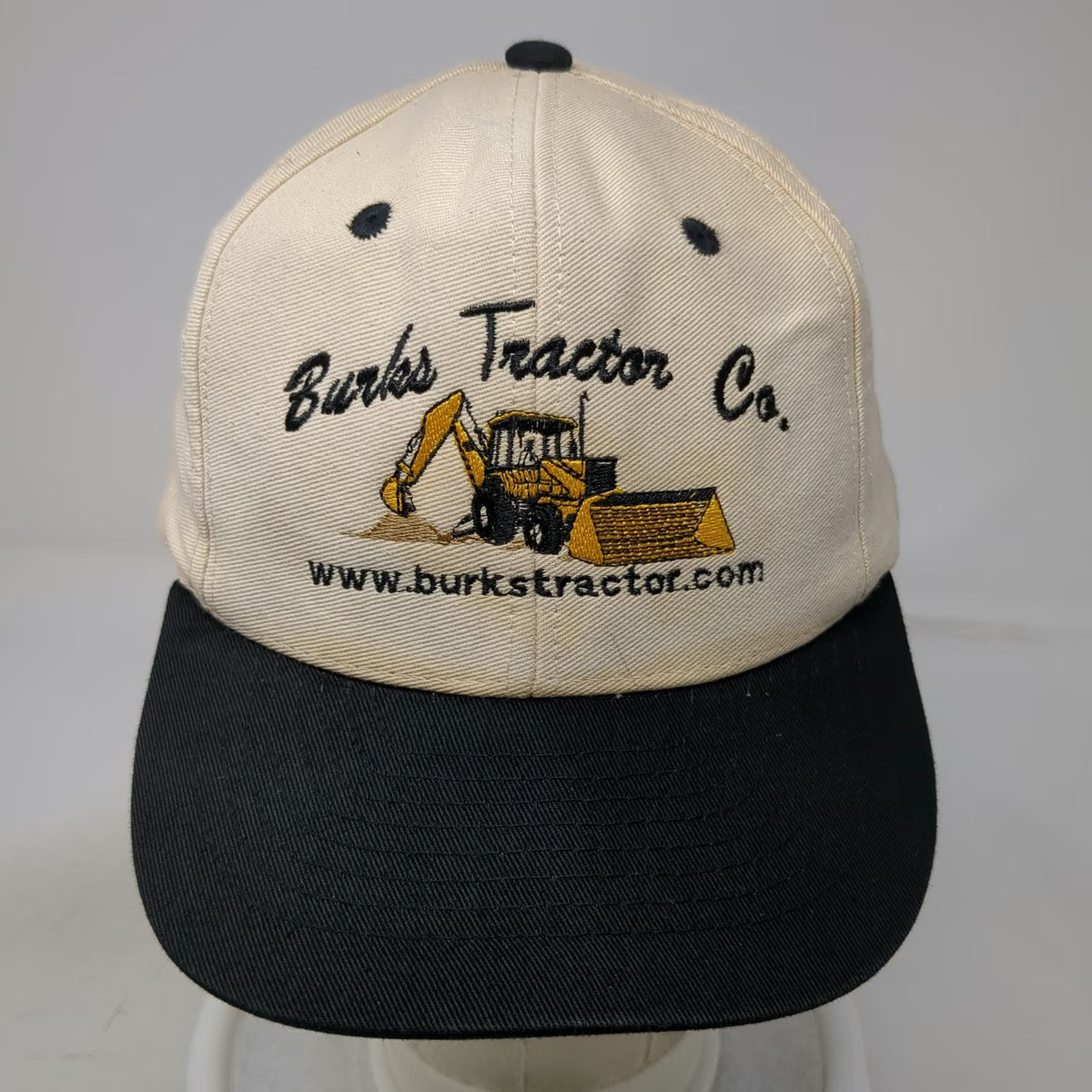 Mohr's Snapback Hat Beige Black One Size Burks Tractor Co Construction Workwear