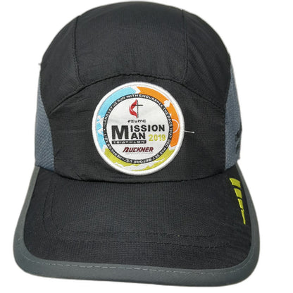 Without Limits 5 Panel Black Hat OSFM Mission Man 2019 Triathlon Finisher Mesh