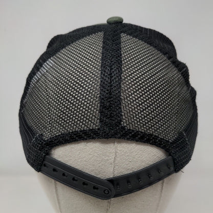 Explore Snapback Trucker Hat Green One Size Adjustable Mesh Back Patch Logo