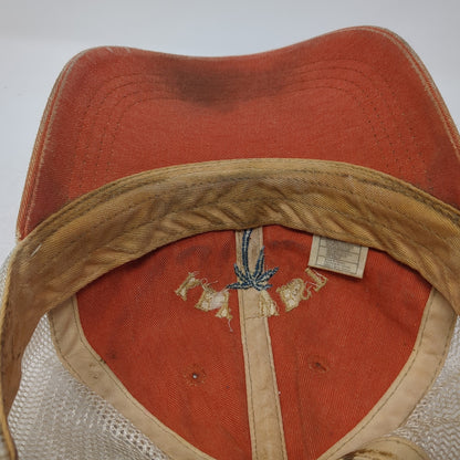 Key West Est. 1822 Trucker Hat Orange One Size Adjustable Mesh Back Headmost